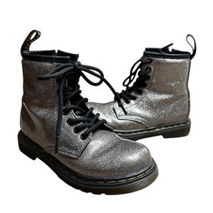 Dr. Martens Kids Silver Boots